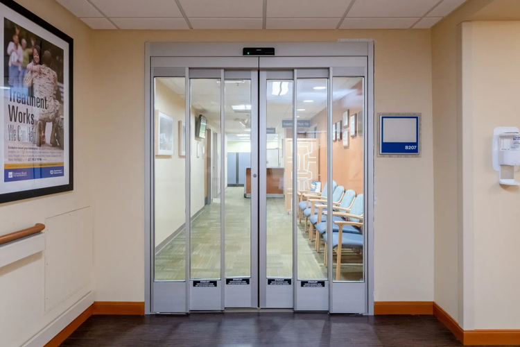 Telescoping automatic sliding doors